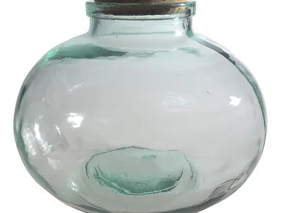 8 litre Recycled Glass Terrarium Jar with Cork Lid