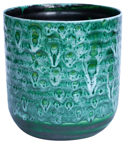 Emerald Reactive Glaze Planter (suitable for 12c growing pots)